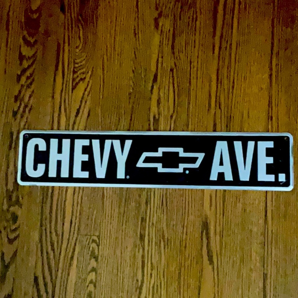 Metal Sign Chevy Ave